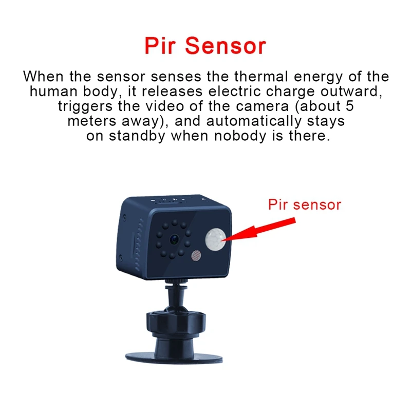 1080P HD мини-камера с датчиком движения, PIR камера ночного видения, DVR видеокамера, Спортивная DV видео, маленькая камера в режиме ожидания, 30 дней