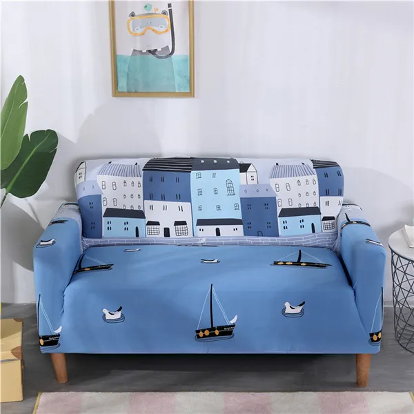 Чехол для дивана с цветочным принтом, спандекс, все включено, плотный чехол для дивана для гостиной, эластичный чехол для дивана для кресел - Цвет: Color 4