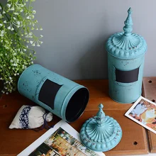 Ретро коробка для хранения чая и кофе, коробка для хранения старых конфет, органайзер для косметики, органайзер для косметики, железные коробки для хранения ручной работы