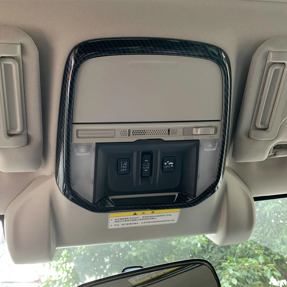 Передняя крышка лампы для чтения из углеродного волокна для Subaru Forester хромированный внутренний передний светильник для чтения, накладка, аксессуары