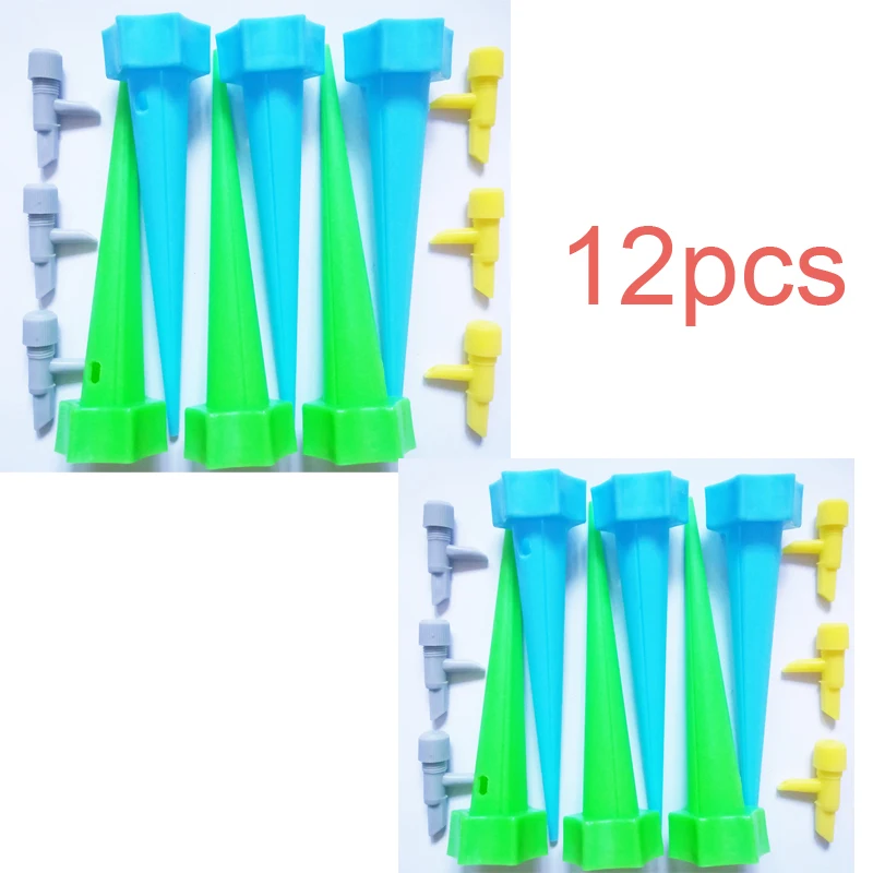 12pcs new style Самополив Цветочный ЗАВОД регулируемая система колья Садовый дом водонагреватель вода может автоматический полив шипы оросительная система - Цвет: 12pcs new style