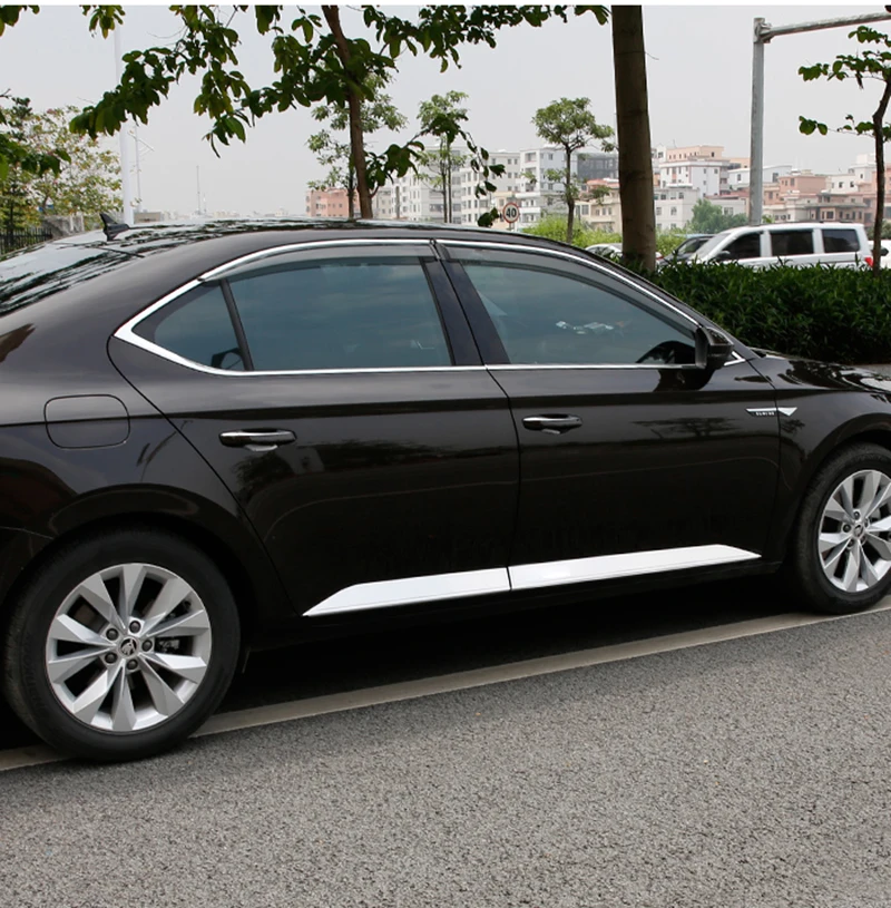 4 шт. для SKODA superb- Декоративная полоса для кузова, украшение для двери антиколлизия