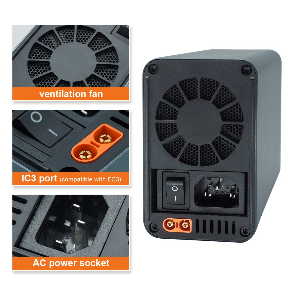 ISDT SP2417 400W зарядное устройство RC адаптер переключатель высокой мощности смарт-управление w/светодиодная USB зарядка для RC моделей Поставка промышленных