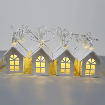 

1.5M/3M LED Christmas Tree House Style Fairy Light LED String Wedding Natal Garland New Year Christmas Decorations For Home