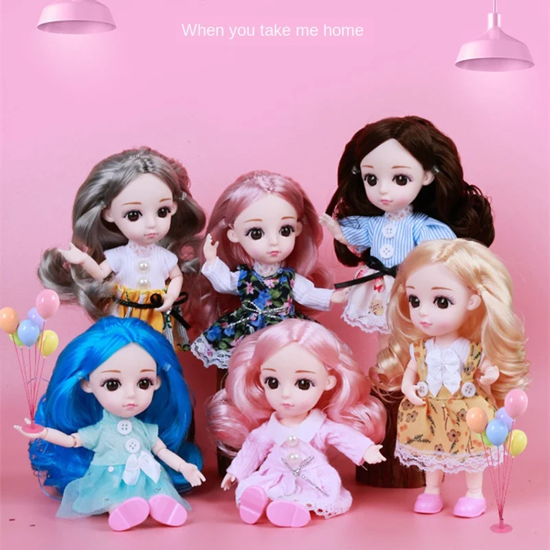 Одна коробка из шести детских кукол 18 см BJD куклы с 13 подвижными суставами