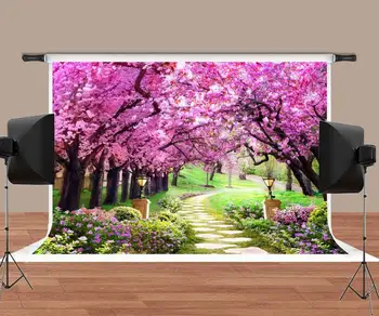 

MTMETY Garden Backdrop Spring Wedding Princess Girl Scene Photography Backgrounds Photographic Backdrops For Photo Studio