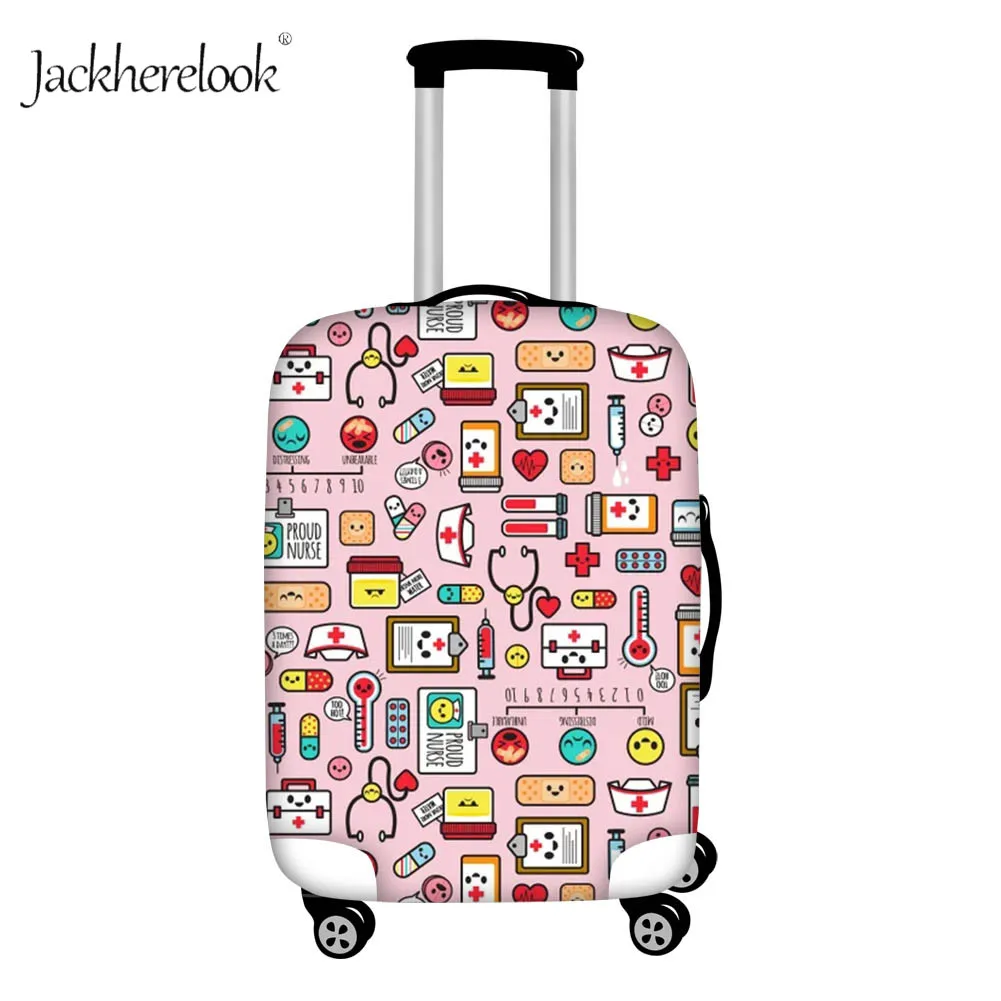 Jackhereook шапка медсестры головоломка чемодан Крышка утолщенная багажная сумка медицинское оборудование пылезащитный чехол применяется 18-30 дюймов багажная тележка - Цвет: HXA263