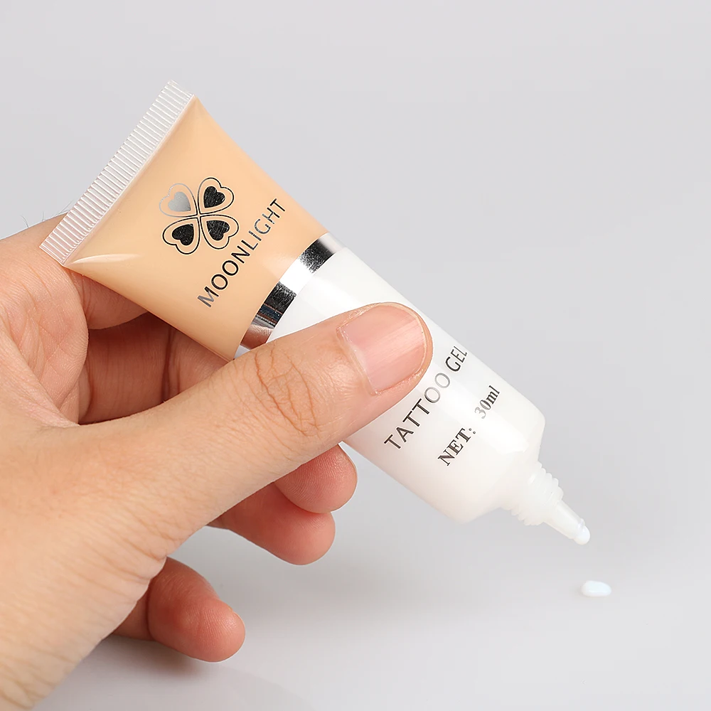 Free Shipping 2pcs White Color Glitter Glue Tattoo Gel (30ml/bottle