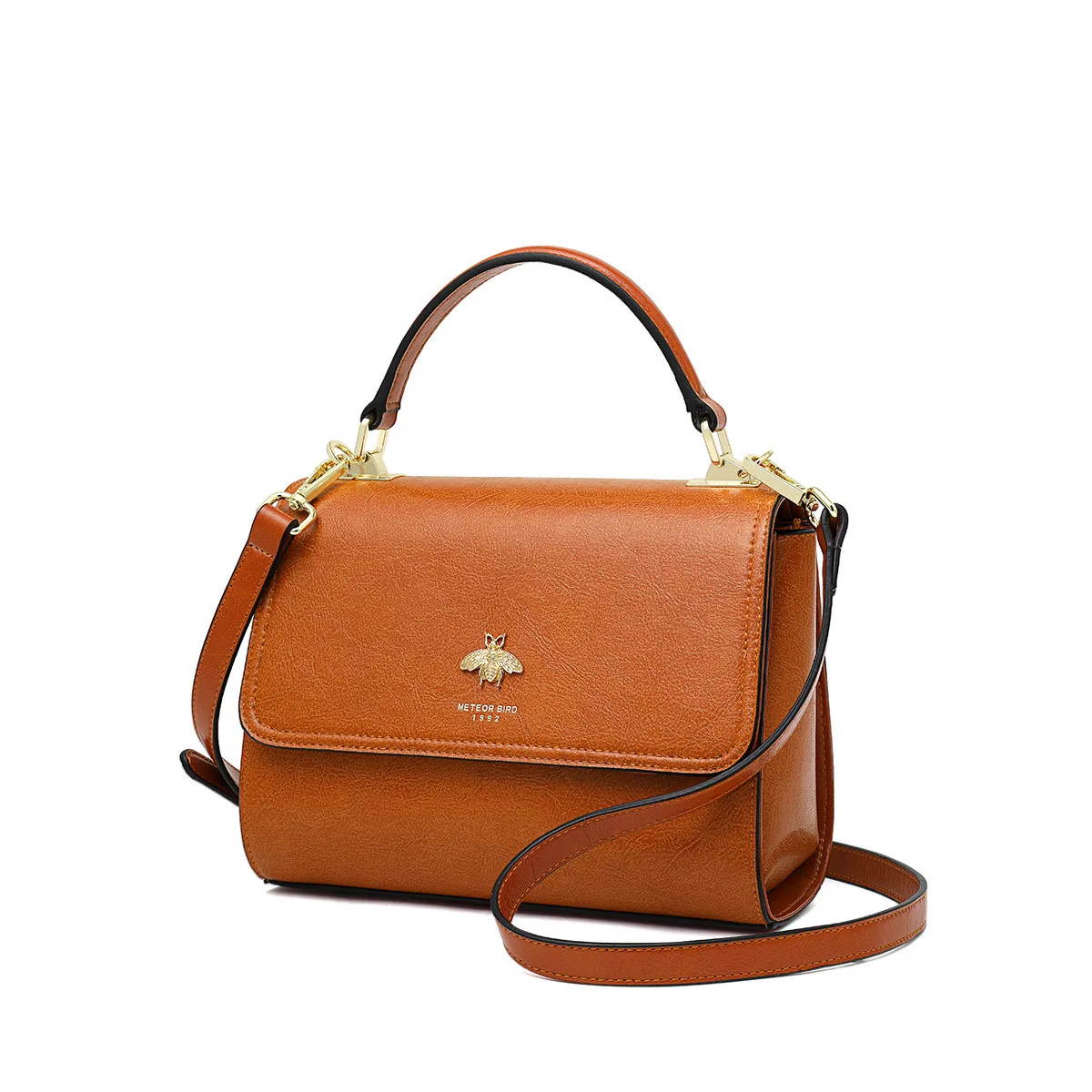 

2019 Classic Single Shoulder Package Woman fashion Concise Small Square Genuine Leather New Design Fashion For Crossbody Bags