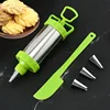 Stainless Steel Cookie Decorating Gun Sets Biscuit Press Maker Cream DIY Pastry Syringe Extruder Nozzles Kitchen Baking Tools ► Photo 2/6