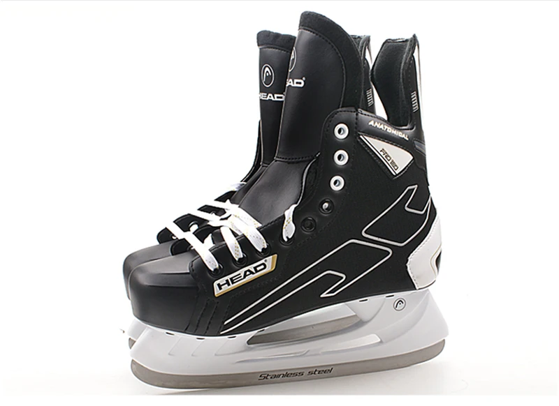 New Winter Adult Teenagers Kids Professional PU Thermal Warm Thicken Ice Hockey Skates Shoes With Ice Blade Comfortable Beginner - Цвет: EU26