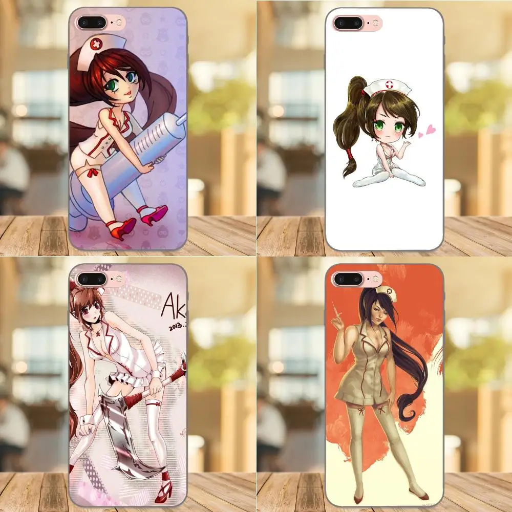 Защитный чехол из ТПУ для Huawei Honor Enjoy Mate Note 6s 8 9 10 20 Lite Play Pro P smart Sexy Nurse Akali Lol Game |