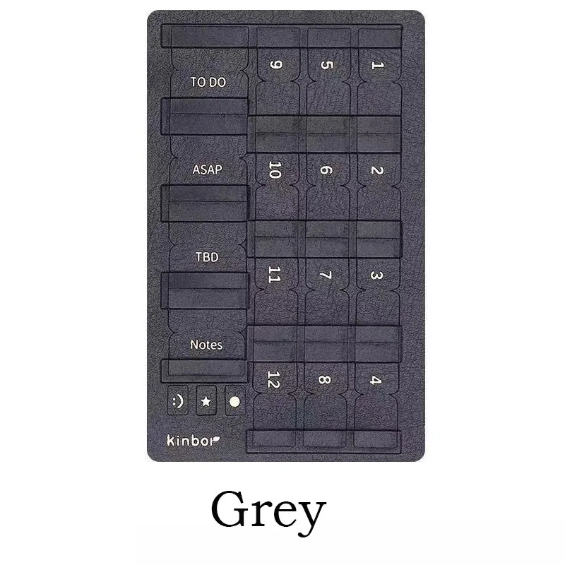 grey 5 цветов, наклейки с индексом Xiaomi kinбор из искусственной кожи, креативные закладки, стикеры для планировщика, канцелярские принадлежности для офиса, школы - Цвет: grey