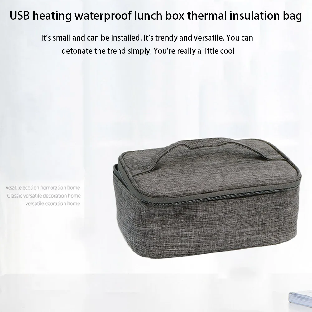 New USB Heating Lunch Bag Thermal Food Insulated Bag Kids Women or Men
