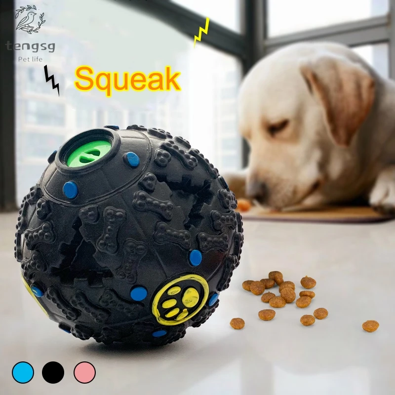 

Soft Cute Pet Dog Ball Toy Interactive Squeak Dog Chew Toy Slow Feed Dog Balls for Puppy Small Dog Accessories Pet Toys