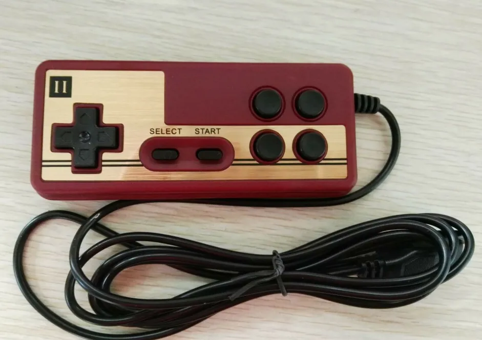 9 Pin резервный игровой контроллер для консольных игр 8 бит ТВ плеер FC красный и