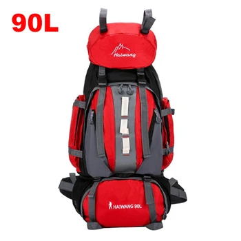 

2019 New 90L Climbing Hiking Backpack Bag Camping Mountaineering Backpack Sport Outdoor Travel Bag Sport Bag Climbing Rucksack