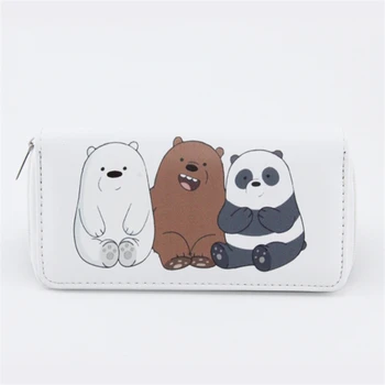 

High Quality Long Cute Bears Women's Purse Cute Cartoon Panda Wallet Money Bags For Teenagers Girls Female Ladies Clutch Purse