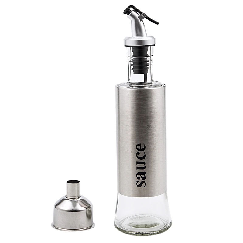 300 мл диспенсер оливкового масла бутылка с воронкой из нержавеющей стали масло Pourer дозирующие бутылки