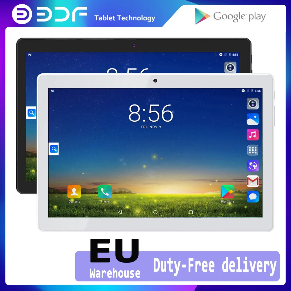 BDF 10 дюймов Android 7 0 планшетный ПК четырехъядерный 32G ROM Bluetooth WIFI Две Sim 3G телефонные