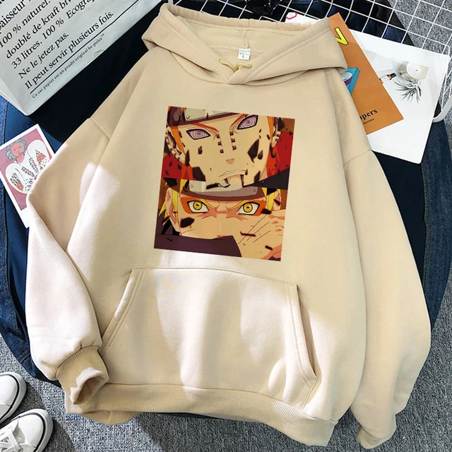 Japanese Anime Cool Akatsuki Hoodies Women Funny Cartoon Graphic Hoodie Harajuku Oversized Sweatshirt Pullover Unisex Beige21