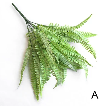 

Handmade Plants Eucalyptus Grass Plastic Ferns Green Leaves Simulation Flower Plant Wedding Home Table Decors C44