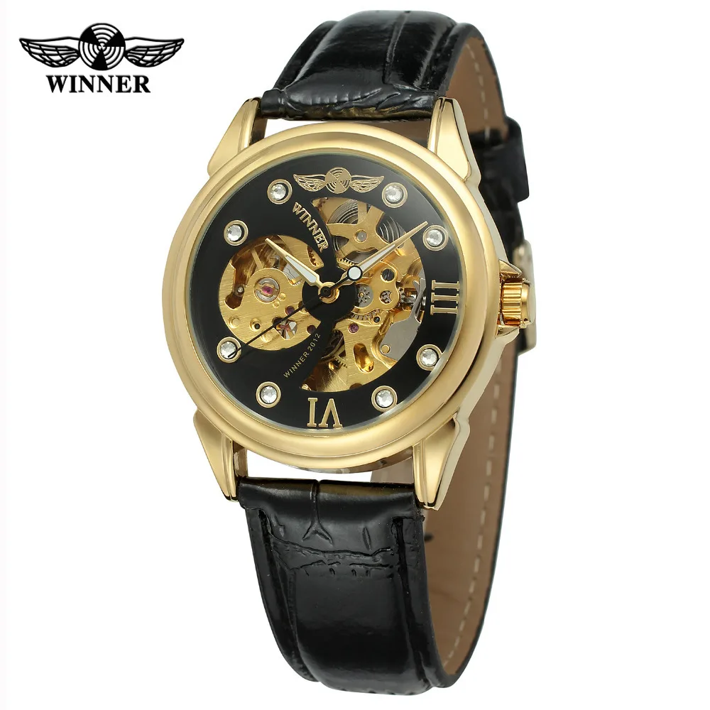 

Winner Winner Women's Fashion Casual Small Fully Automatic Mechanical Wrist Watch Mechanical Movement