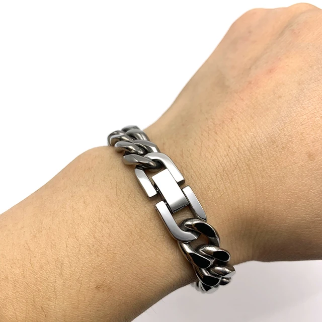 Titanium Bracelets Necklace  New Chain Necklace Bracelet - New Stainless  Steel - Aliexpress