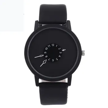 

Hot 2019 Fashion Women Watches Men Quartz Wristwatches Unique Dial Design Simple Lovers Watch Leather Wristwatches Ladies Watch
