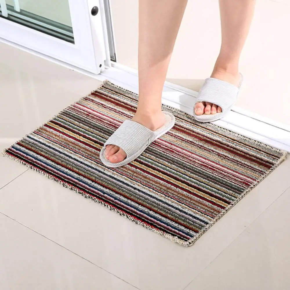 

Non-Slip Thicken Striped Mat Floor Entrance Cushion Bathroom Carpet Home Decor