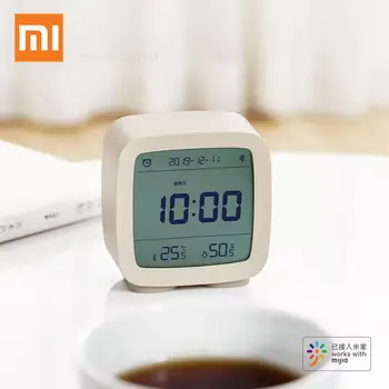 

Xiaomi Youpin Qingping Bluetooth Alarm Clock Temperature Humidity Monitor Night Light LCD Screen Bedroom Digital Clock Mijia App