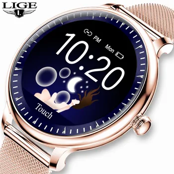 

Women Smart Watch Fashion Sport Heart Rate Monitor Multifunction Measurement Water Smartwatch for IOS Android montre connectee