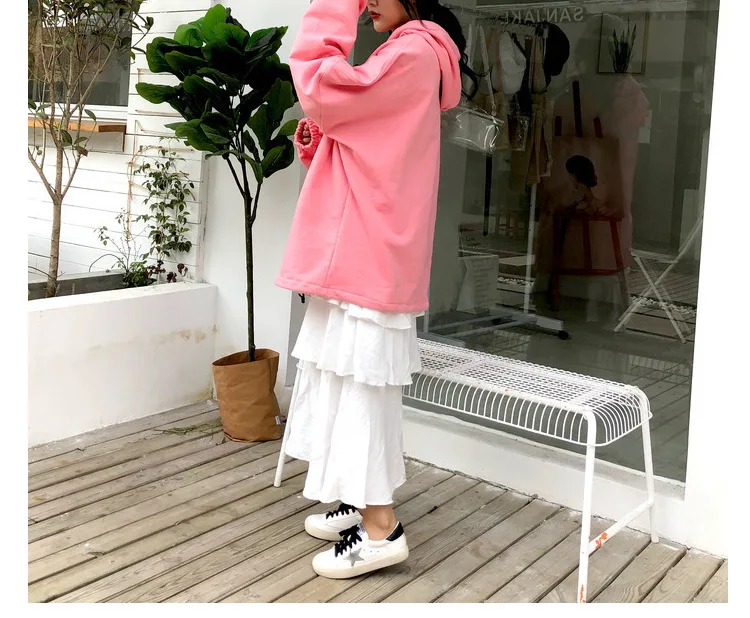 Осень Зима Мода Harajuku пуловер толстые свободные женские толстовки свитшоты Женские повседневные худи и толстовки для женщин P079