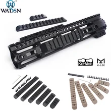 WADSN страйкбол тактический Keymod M-LOK полимерная направляющая набор Пикатинни крышка воздушного пистолета Handguard защитное крепление 6 шт./1 комплект
