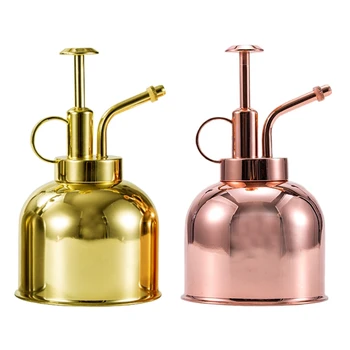 

300mL Watering Spray Bottle Stainless Steel Misting Can Garden Plant Tool Sprinkling Pot