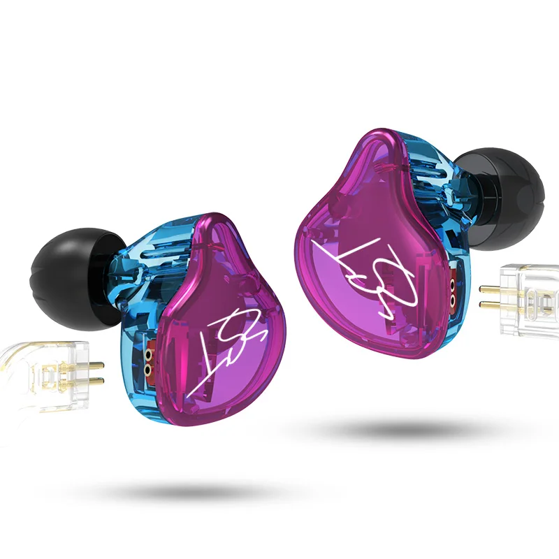 KZ ZST Pro X In Ear Earphone Hybrid Headset HIFI Bass Noise Cancelling Colorful Earbuds With Mic Replaced Cable for ZSN ZSX ZS3