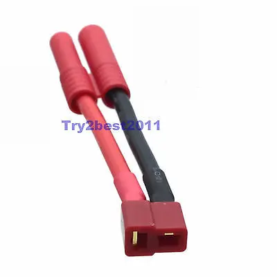 

DHL/EMS 50 Sets 5CM Turnigy HXT 4MM Male - Female T-Plug Connector / Adapter - 12awg Wire -C1