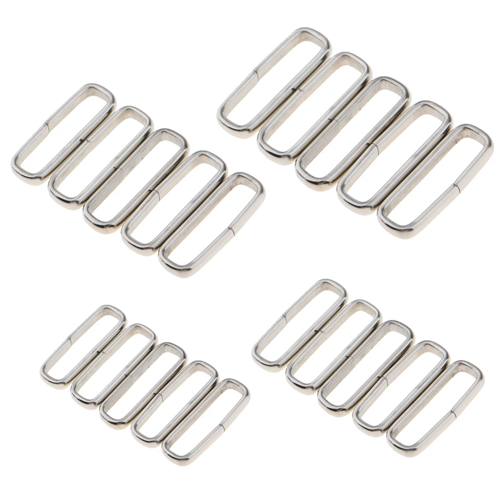 20pcs DIY Watch Strap Retainer Ring Loop Holder Buckle 18mm-24mm