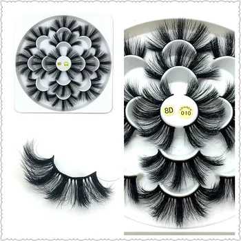 

7Pairs 25MM Mink Eyelashes Long False Eyelashes Natural 3D Faux Mink Lashes Dramatic Fake Lashes Makeup Eyelashes Extension