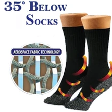35 градусов предельные комфортные носки зимние уличные Термостатические носки теплые теплозащитные походные Лыжные носки для сноубординга