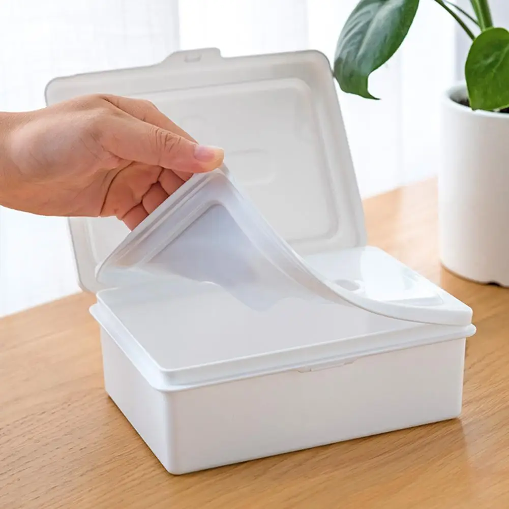 Modern Style Wet Tissue Rack Tissue Box Storage Box with Dust Cover for Home Office Use for Home Kitchen Bathroom Supplies