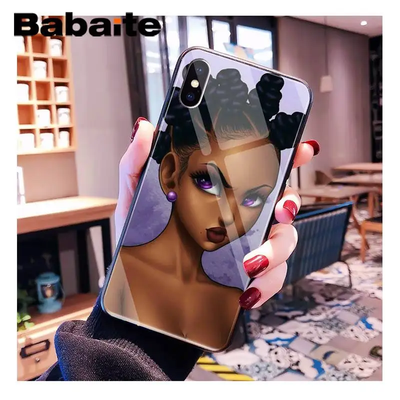 Babaite Черная Королева мультфильм поппин шаблон ТПУ стекло PhoneCase для iPhone XR XS MAX X 7 8 6S Plus 11 11Pro 11Pro max Coque Shell