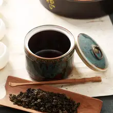 1 шт., китайский стиль, контейнер для хранения еды и специй, контейнер для чая, конфет, керамическая банка для хранения, бутылка для конфет, для сушеных фруктов