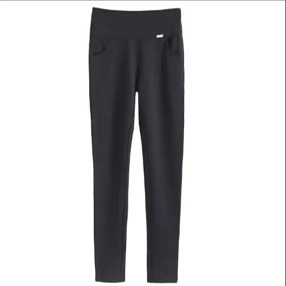 Pantalon, большие женские брюки, высокая эластичность, OL, для девушек, для офиса, для работы, узкие брюки, черные, белые, с высокой талией, брюки для женщин, Q162