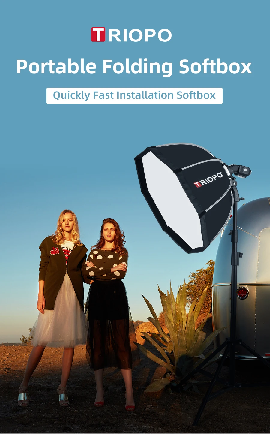 Triopo KX65 65 см Speedlite Octagon Umbrella софтбокс для внешней вспышки софтбокс для Godox V1 Speedlite Flash