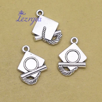 

20pcs/lot--20x14mm, Antique silver plated Graduation hat charms,DIY supplies,Jewelry accessories