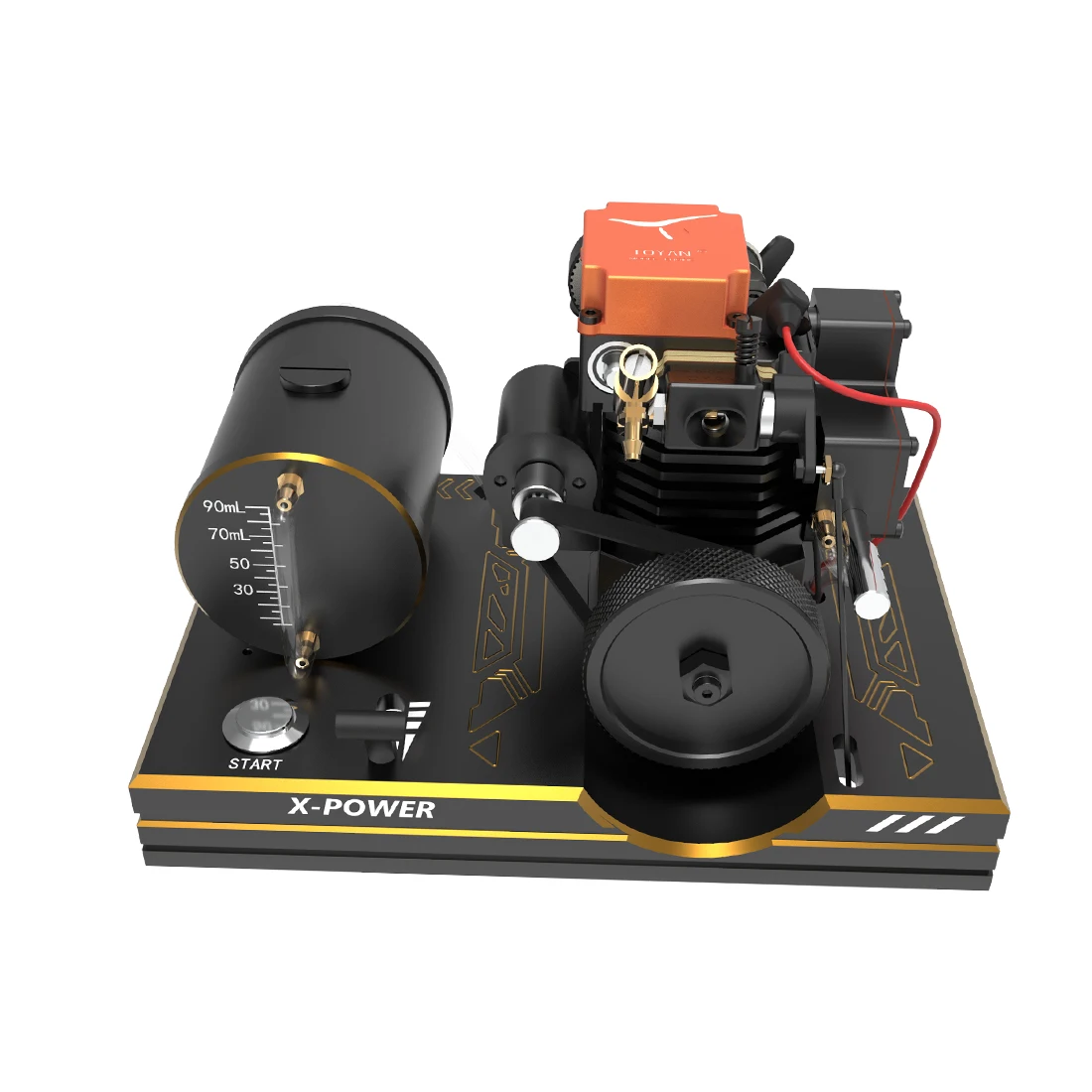 Toyan Four-Stroke Methanol FS-S100A Engine Set With Base Fuel Tank Battery Start ESC Hot Head Heat Head Cap Throttle Push