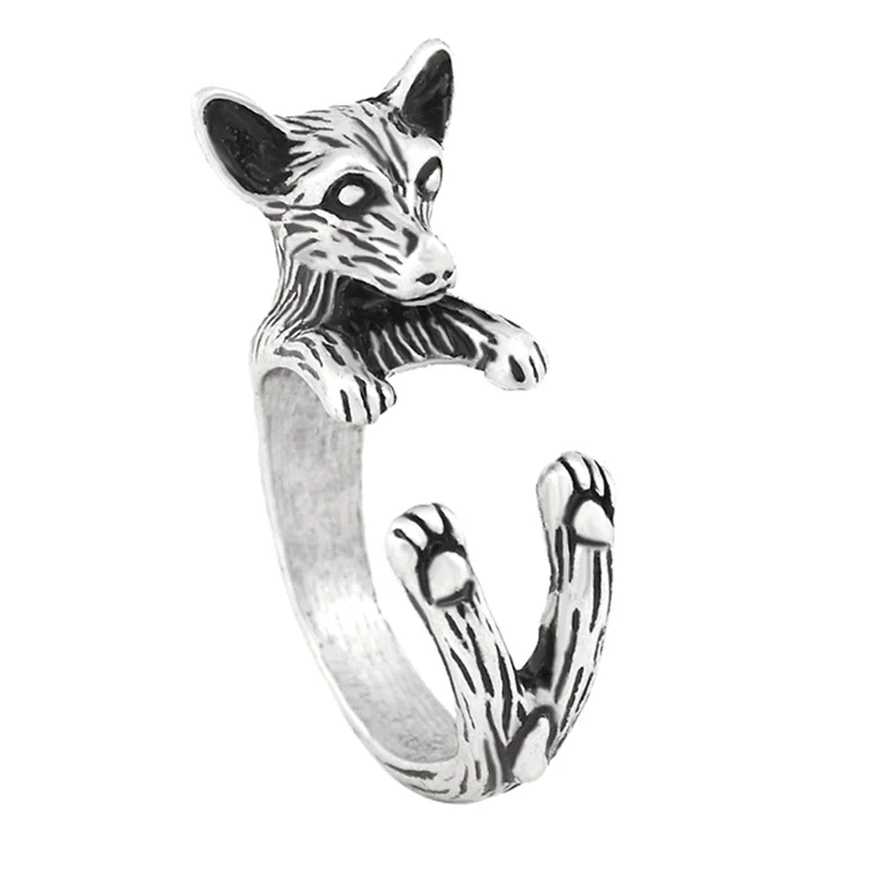 Drop Shipping Vintage Chihuahua Anel Lover Ring Hippie Mini Dog Aneis Boho Chic Couple Rings For Women Men Jewelry Best Friend|rings for women|couple