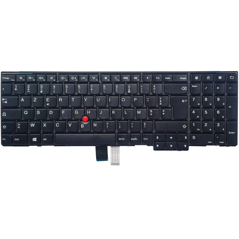 Teclado do Portátil Francês fr Azerty para Lenovo Ibm Thinkpad E540 E545 E531 T540 T540p T550 L540 W540 W541 W550s sem Retroiluminado Novo - Imagem 2