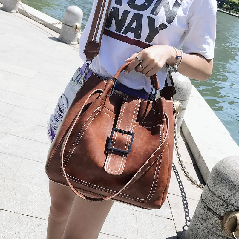 

WOMEN'S Bag Bag 2019 New Style Three-piece Set Different Size Bags Women's Shoulder Oblique Bag Europe And America Fashion Oil W